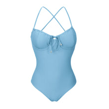 Load image into Gallery viewer, Product Front: Rio De Sol One-Piece Dots-Sky Julia