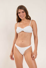 Load image into Gallery viewer, Model Front: Rio De Sol Bottom Bottom Memphis-White Mia