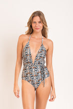 Load image into Gallery viewer, Model Front: Rio De Sol One-Piece Ikat New Vegas
