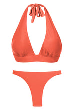 Load image into Gallery viewer, Product Front: Rio De Sol Set Set Light-Peach Halter-Cos Leblon-Fio