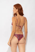 Load image into Gallery viewer, Model Back: Rio De Sol Top Top Coral-Feline Lia