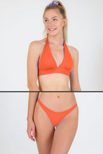 Load image into Gallery viewer, Model Front: Rio De Sol Set Set Light-Peach Halter-Cos Essential-Comfy