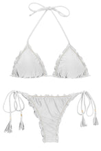 Load image into Gallery viewer, Product Front: Rio De Sol Set Set Shimmer-White Frufru-Fio
