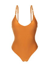Load image into Gallery viewer, Product Front: Rio De Sol One-Piece Shimmer-Nocciola Hype-Noa