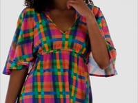 Load and play video in Gallery viewer, Video: Rio De Sol Mini Dress Tulip-Garden Mini Dress