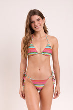 Load image into Gallery viewer, Model Front: Rio De Sol Bottom Bottom Supercolor Cheeky-Tie