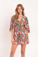 Load image into Gallery viewer, Model Front: Rio De Sol Mini Dress Jungle Mini Dress