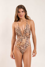 Load image into Gallery viewer, Model Front: Rio De Sol One-Piece Leopard New Vegas