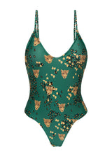 Load image into Gallery viewer, Product Front: Rio De Sol One-Piece Roar-Green Hype