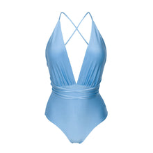 Load image into Gallery viewer, Product Front: Rio De Sol One-Piece Shimmer-Baltic-Sea New Vegas