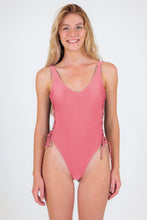 Load image into Gallery viewer, Model Front: Rio De Sol One-Piece Shimmer-Confetti Zoe