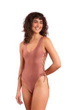 Load image into Gallery viewer, Image 04: Rio De Sol One-Piece Shimmer-Copper Zoe