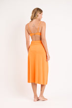 Load image into Gallery viewer, Model Back: Rio De Sol Beach Skirt Bio-Laranjada Long Skirt Knot
