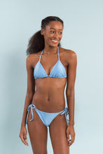 Load image into Gallery viewer, Model Front: Rio De Sol Set Set Shimmer-Baltic-Sea Tri-Inv Ibiza-Comfy
