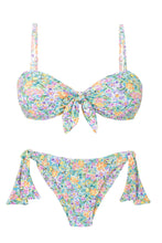 Load image into Gallery viewer, Product Front: Rio De Sol Set Set Tiny-Garden Bandeau-Knot Italy
