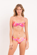 Load image into Gallery viewer, Model Front: Rio De Sol Top Top Joyful Balconet-Tie
