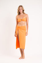 Load image into Gallery viewer, Model Front: Rio De Sol Beach Skirt Bio-Laranjada Long Skirt Knot
