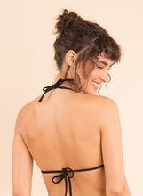 Load image into Gallery viewer, Model Back: Rio De Sol Top Top Bora-Black Tri-Inv
