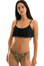 Load image into Gallery viewer, Gallery: Rio De Sol Set Leopardo Black Babado
