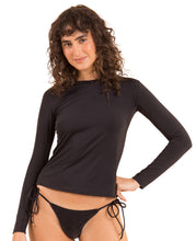 Load image into Gallery viewer, Gallery: Rio De Sol Top Nero Rash-Guard
