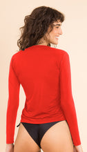 Load image into Gallery viewer, Image 10: Rio De Sol Top Rouge Rash-Guard
