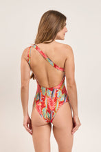 Load image into Gallery viewer, Model Back: Rio De Sol One-Piece Sea-Bloom Sienna
