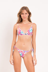 Model Front: Rio De Sol Bottom Bottom Splash Cheeky-Tie