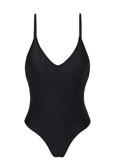 Product Front: Rio De Sol One-Piece Cloque Preto Hype