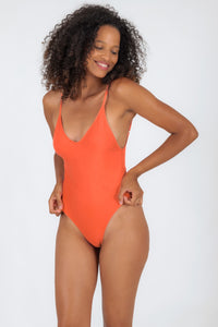Model Front: Rio De Sol One-Piece Light-Peach Hype