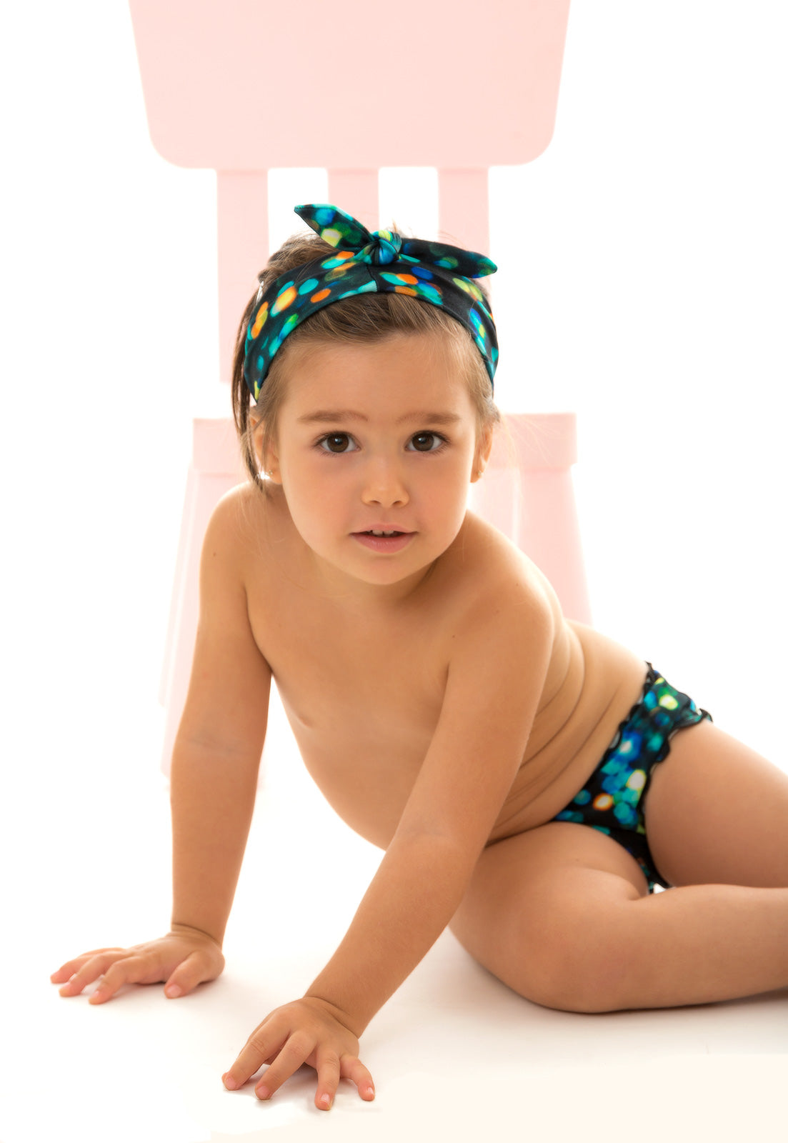 Model Front: Rio De Sol Baby Swimwear Luce Baby