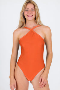 Gallery: Rio De Sol One-Piece Paprica High-Neck