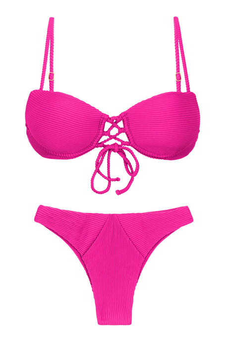 Product Front: Rio De Sol Set Set Cotele-Amaranto Balconet-Pushup Lisboa