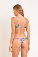 Load image into Gallery viewer, Model Back: Rio De Sol Set Set Parrots Bandeau-Crispy Cheeky-Crispy

