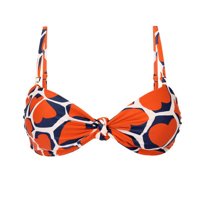 Product Front: Rio De Sol Top Top Amore-Red Bandeau-Joy