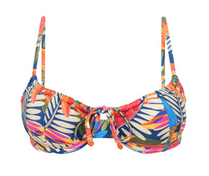Product Front: Rio De Sol Top Top Jungle Balconet-Tie