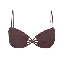 Load image into Gallery viewer, Product Front: Rio De Sol Top Top Malibu-Ebano Bandeau-Iris
