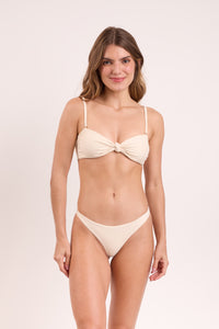 Model Front: Rio De Sol Top Top Touch-Natural Bandeau-Joy