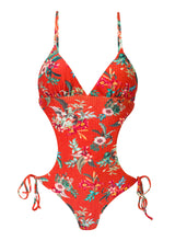 Load image into Gallery viewer, Product Front: Rio De Sol One-Piece Wildflowers Trikini
